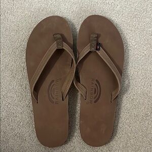 BRAND NEW/NEVER WORN Rainbow Flip Flops